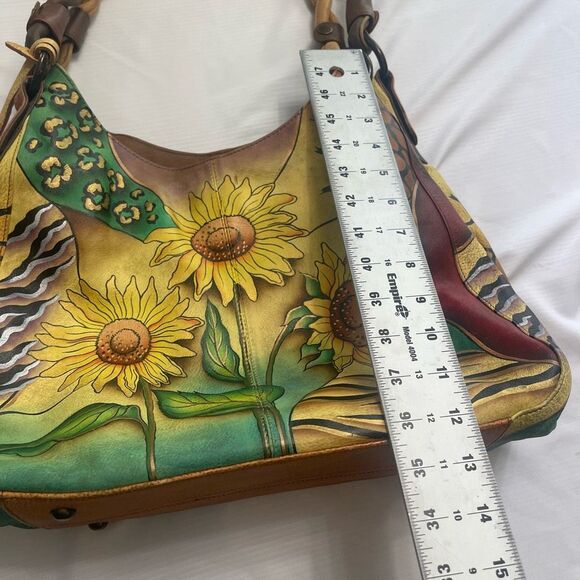 Anuschka Multicolor Sunflower Shoulder Bag - Picture 5 of 16